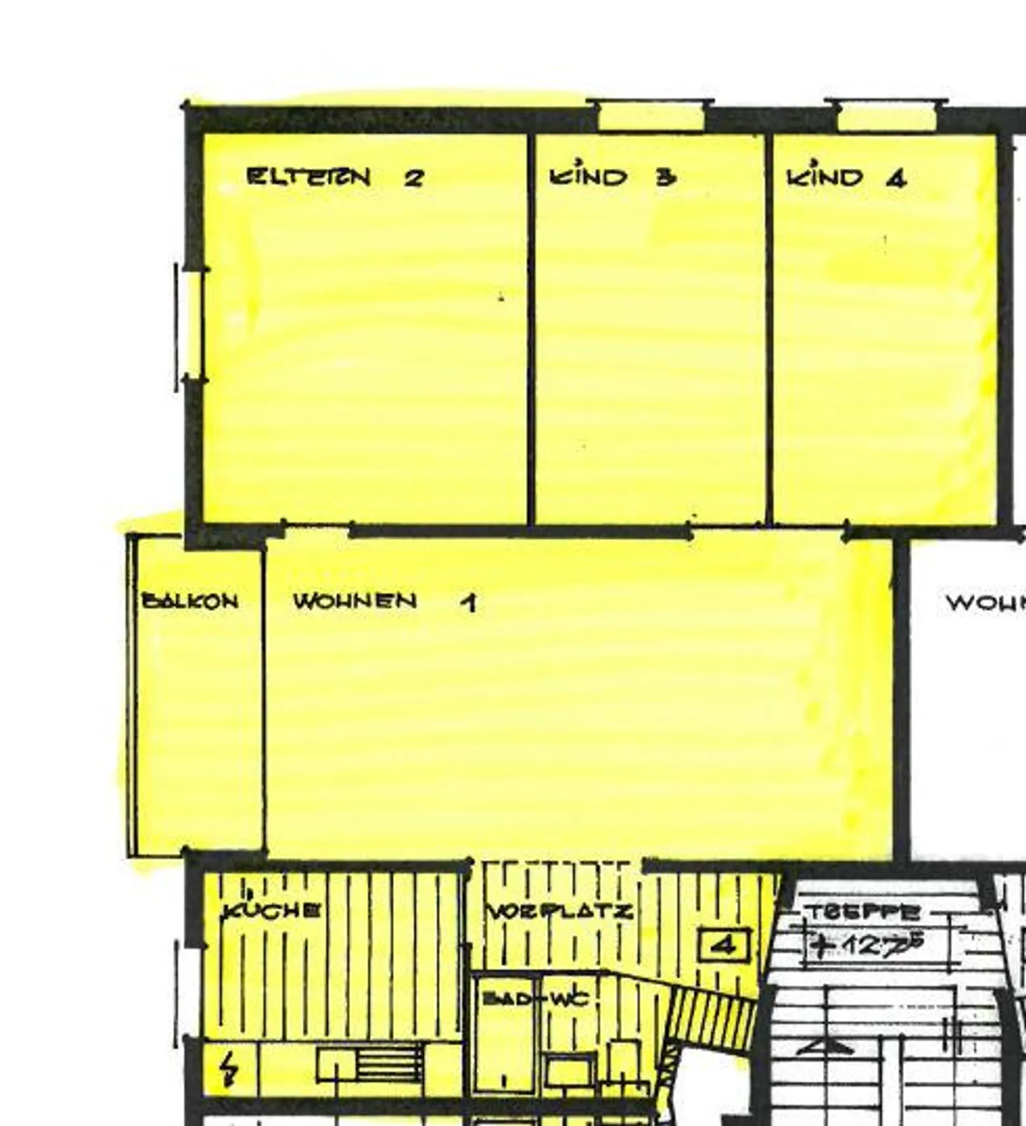 Quartier résidentiel calme dans la verdure : appartement de 4 pièces au 5ème étage - Photo 6 sur 6