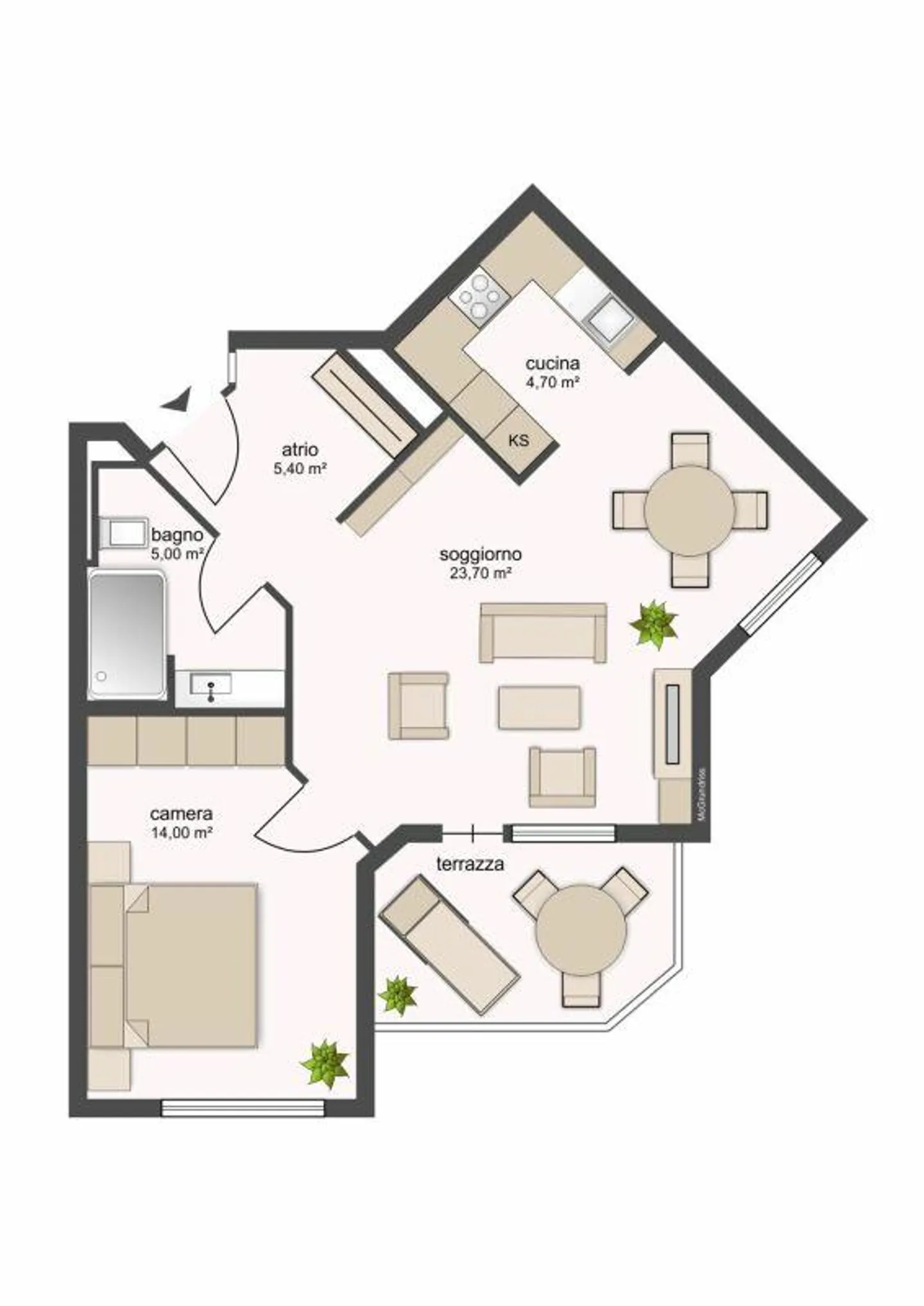 8300, Tenero, Résidence Francesca 7, appartement 120 - Photo 1 sur 5