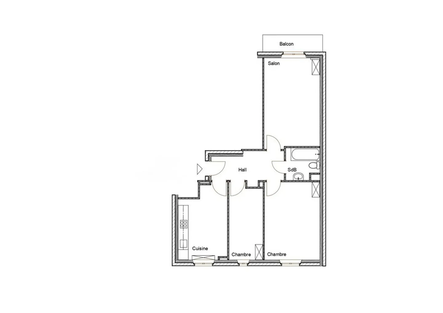 Charmante Wohnung in Acacias - Foto 2 von 9