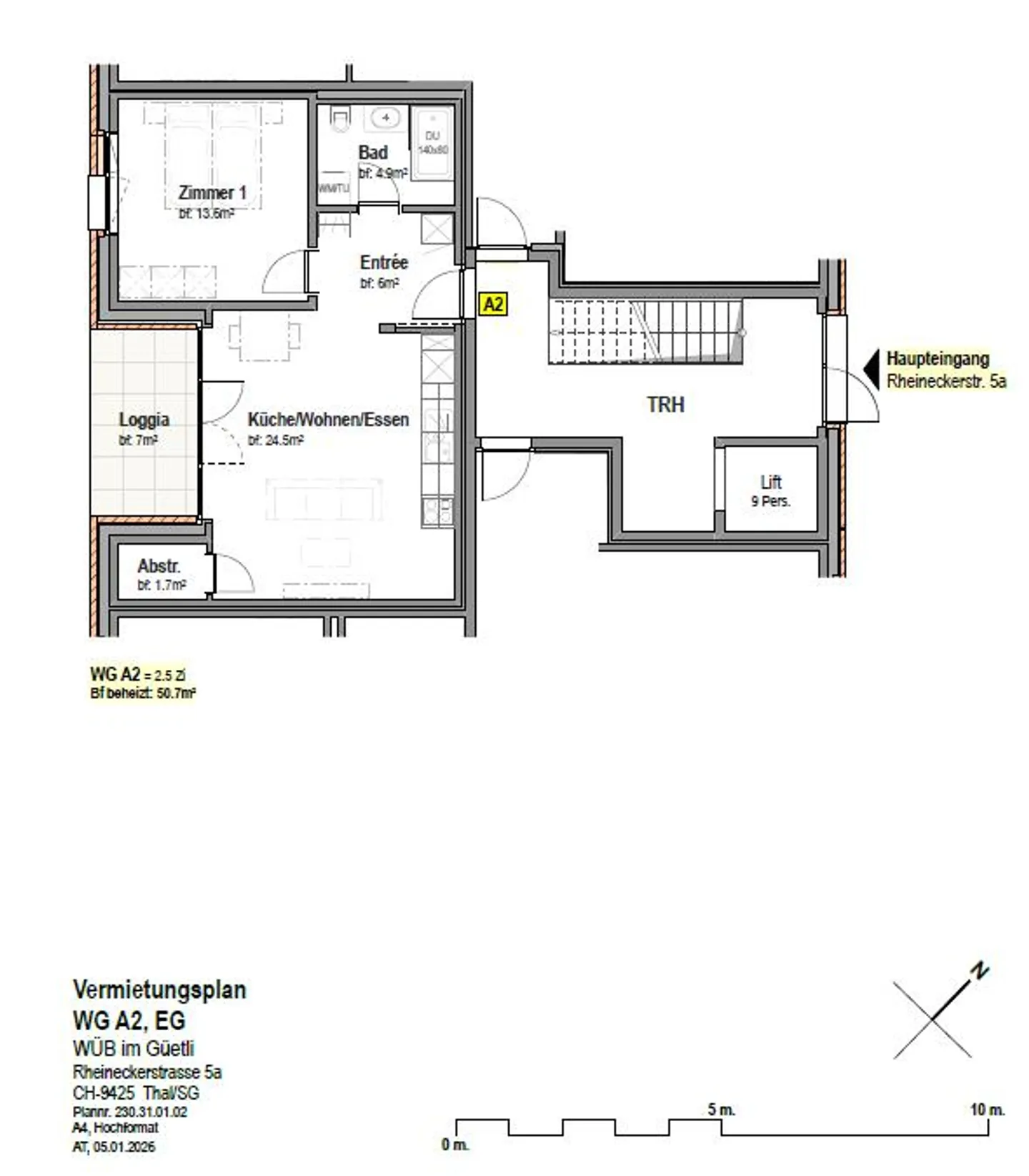 Carino appartamento di 2,5 stanze con patio - Foto 10 di 10