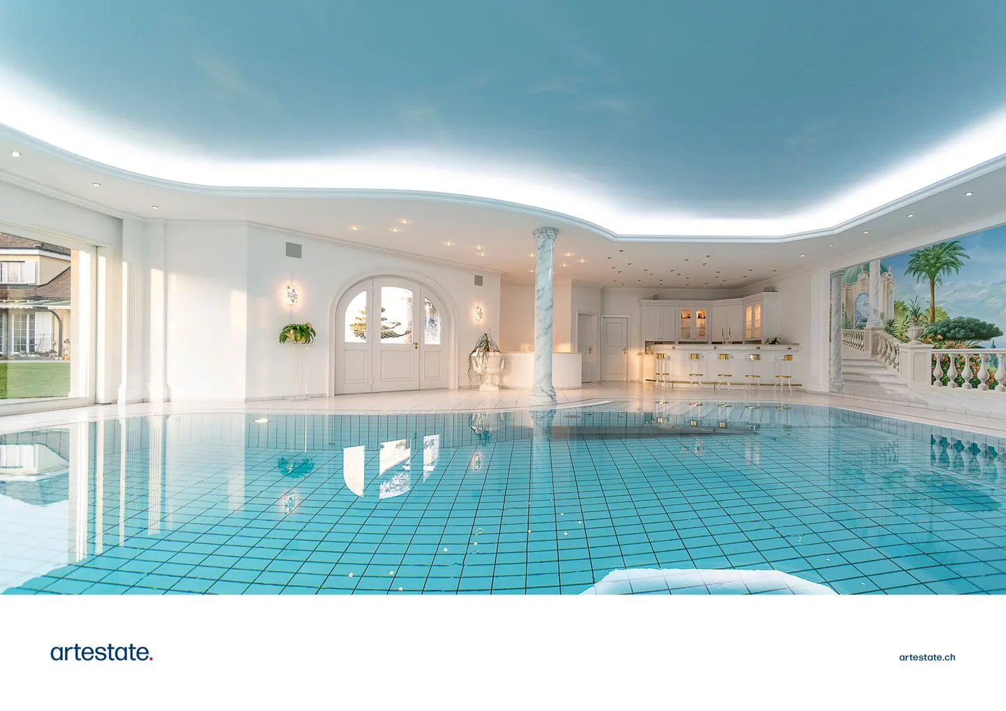 Luxusvilla mit Hallenbad und Garten - Foto 5 von 9