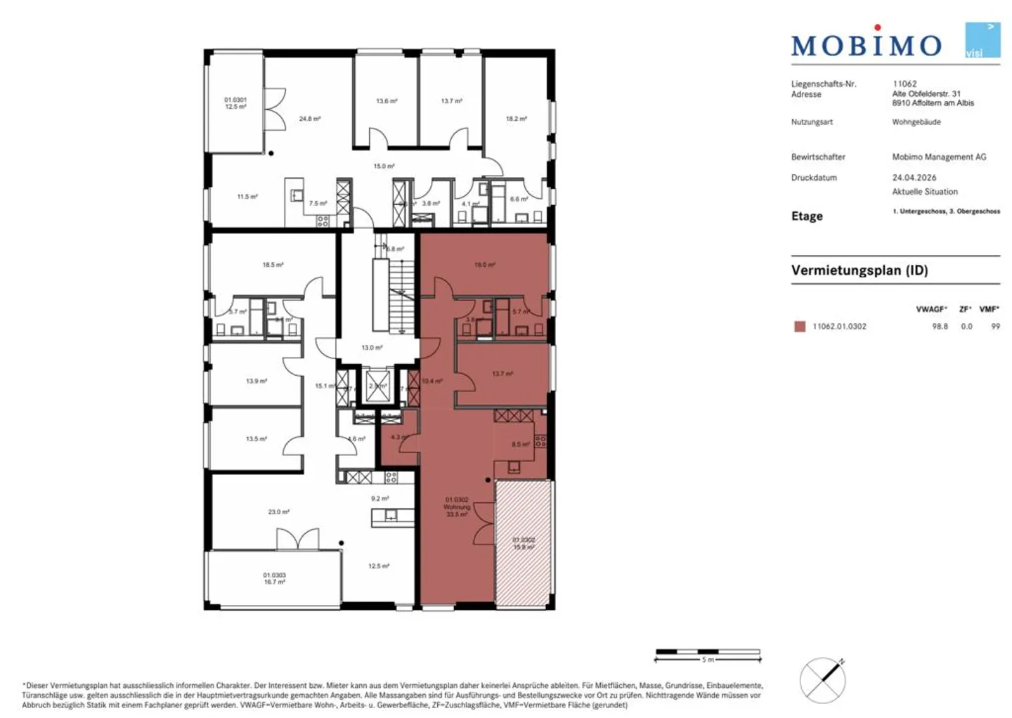 Light-flooded 3.5-room apartment in a central location - Photo 10 of 10
