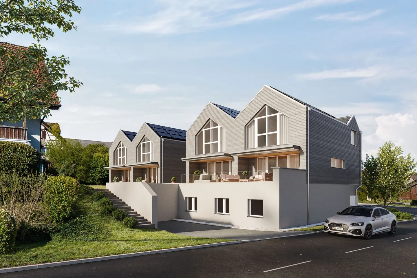 Neubau Sunnegg - 6 Doppeleinfamilienhäuser von 4.5 - 5.5 Zimmer - Foto 3 von 6