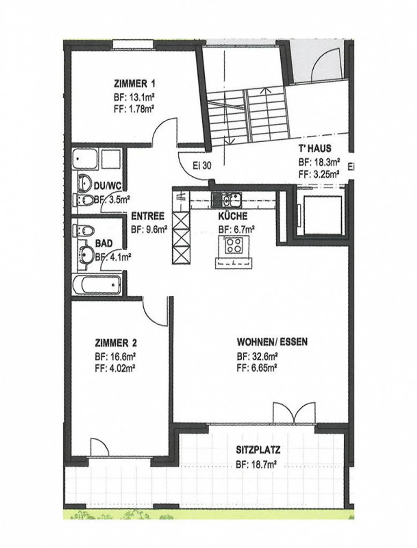 Bright 3.5-room apartment with spacious terrace - Photo 11 of 11