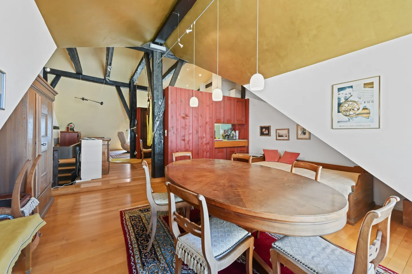 Old Building Charm Meets Far-Sightedness - Unique Maisonette Penthouse in the Heart of Wil SG - Photo 3 of 37