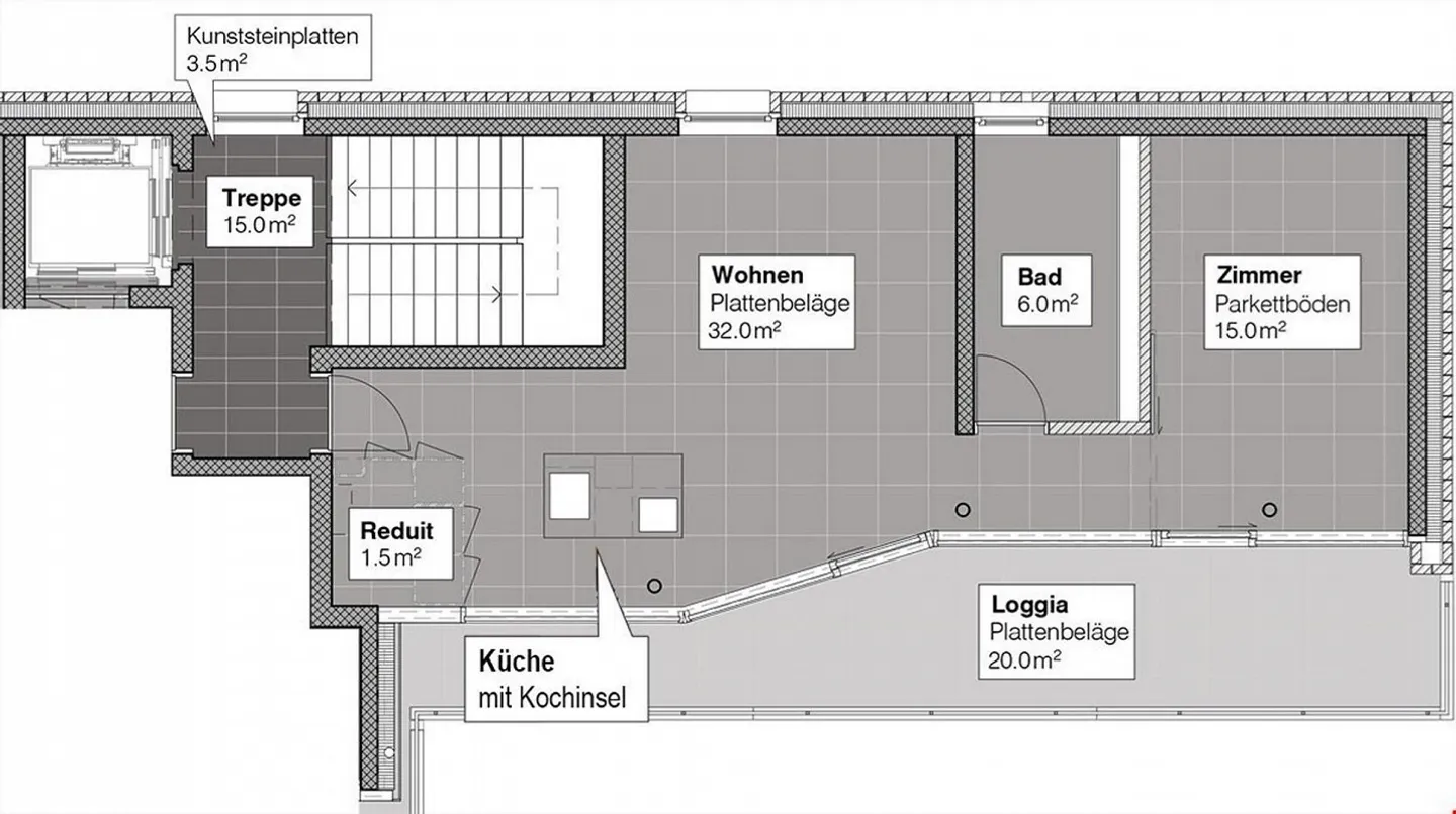 Sehr schöne Singlewohnung im Zentrum von Jona - Foto 2 von 8
