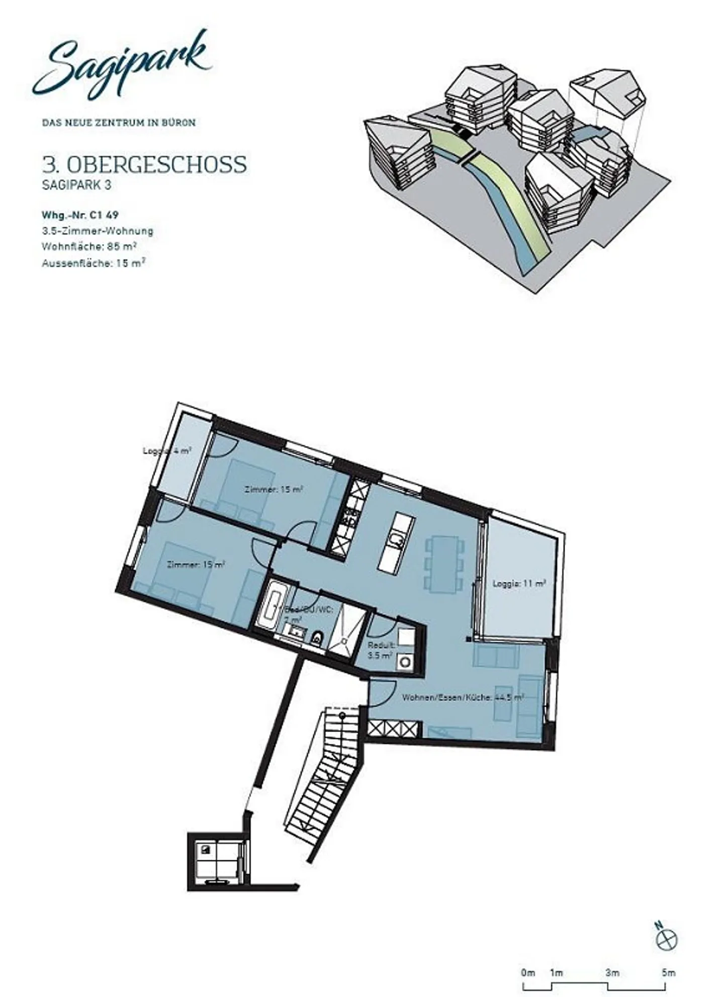 Appartement 3.5 pièces - Votre nouveau chez-vous vous attend - Photo 8 sur 8