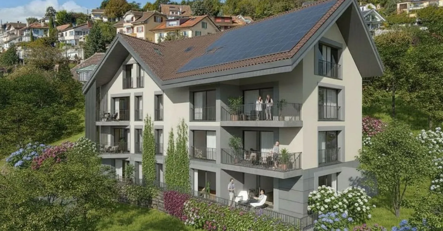 Neu und hell: Gartenwohnung mit großer Terrasse und offener Aussicht - Foto 4 von 5