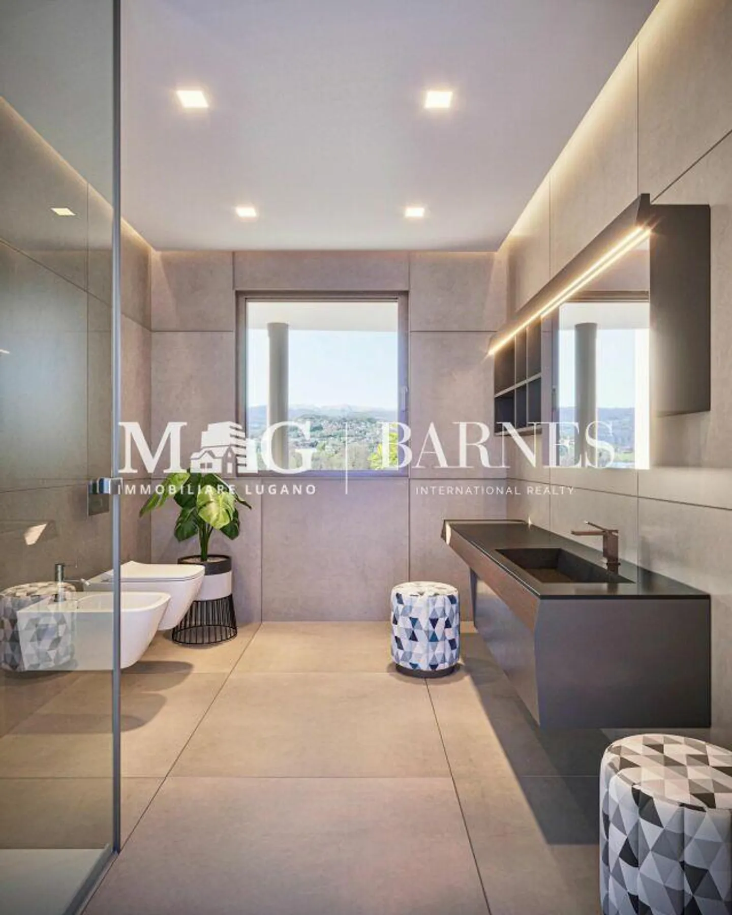 Gentilino, Collina d'Oro – Prestigeträchtige 4,5-Zimmer-Wohnung mit privatem Garten in der Golden Hill Residence, nahe TASIS - Foto 9 von 12