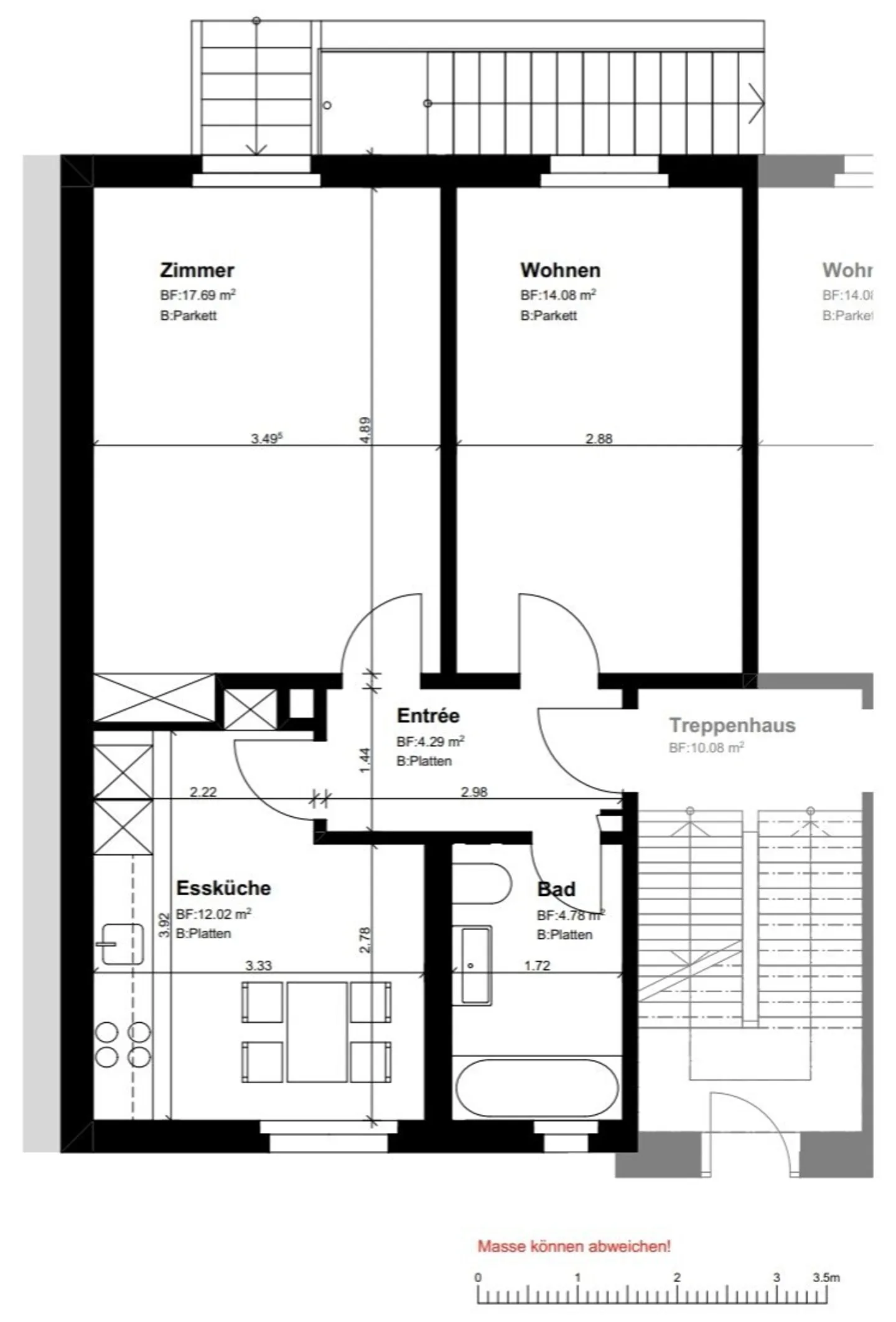 APPARTEMENT 2 PIÈCES À BERN - WEISSENSTEIN, MEUBLÉ, TEMPORAIRE - Photo 10 sur 10