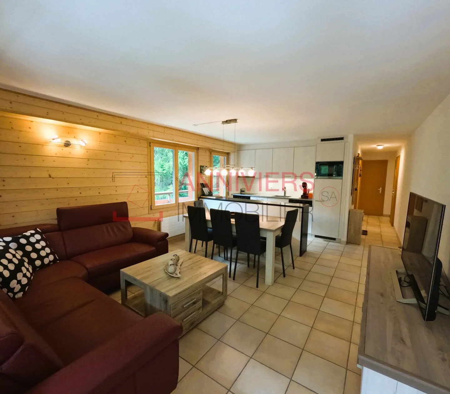 Charming 3.5 room renovated apartment with large balcony in Grimentz - Photo 6 of 30