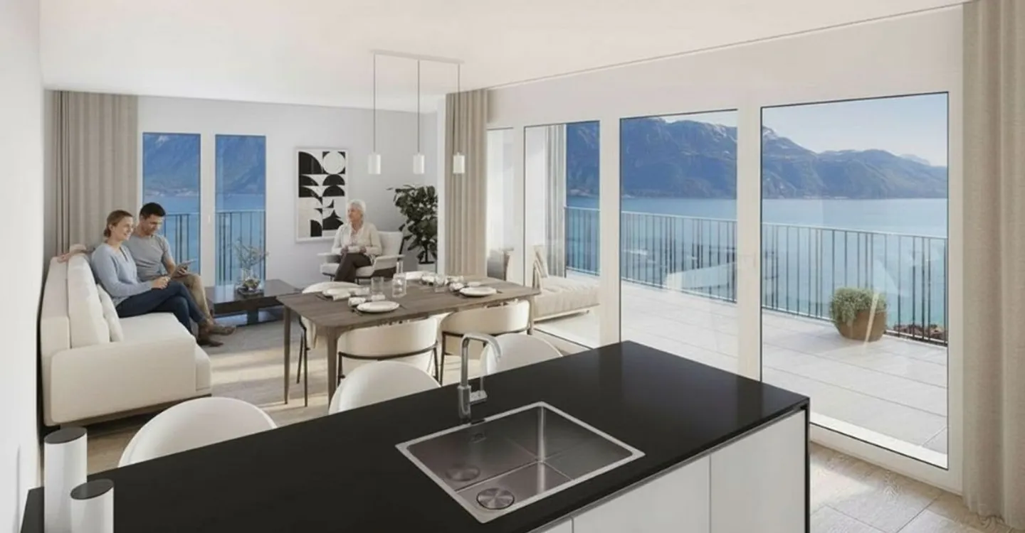 3,5 Zimmer Neubau mit Seeblick. Stand, Licht und UNESCO-Rahmen - Foto 2 von 7