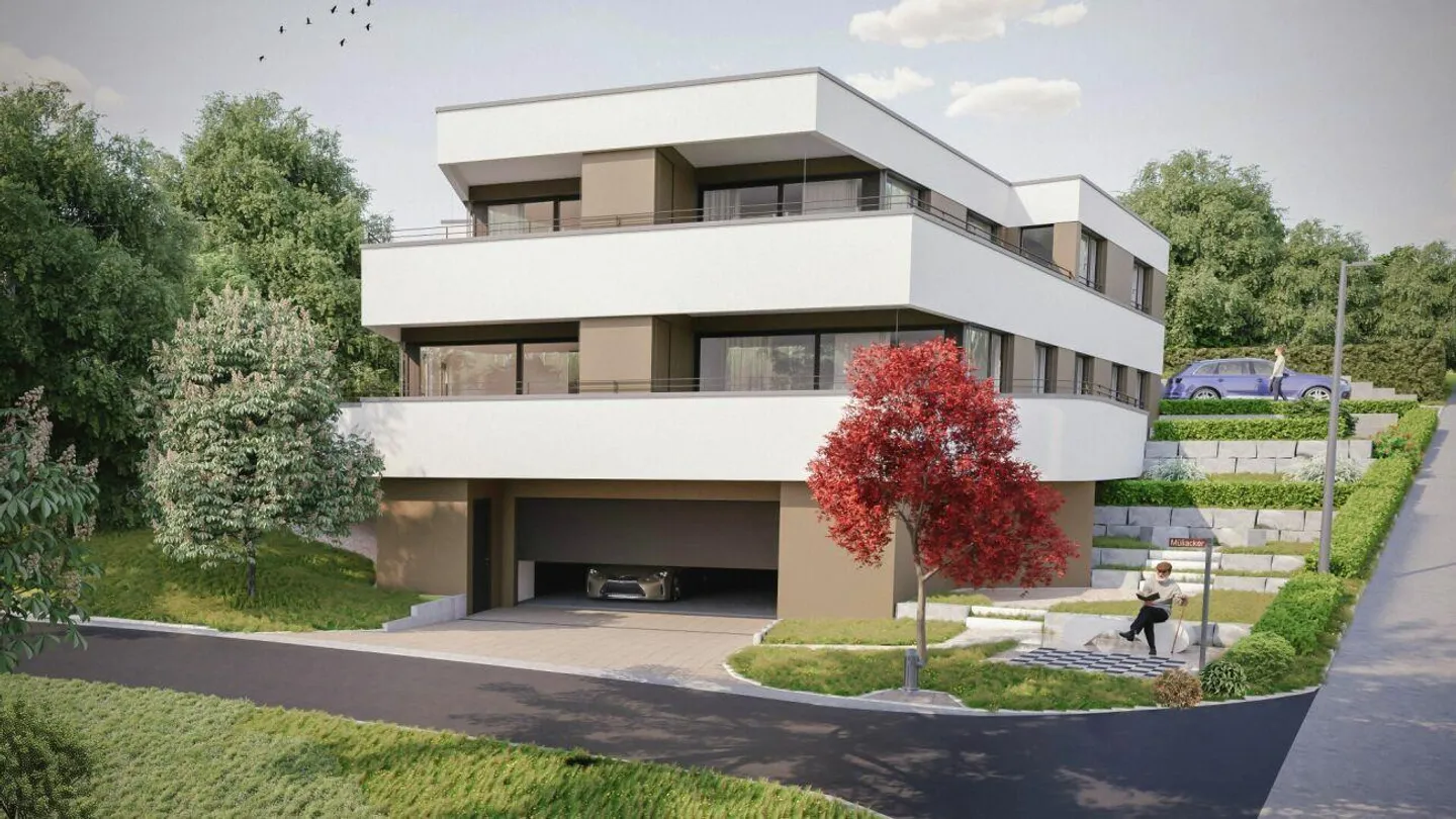 Exklusive Wohnung mit grosser Terrasse & Gartenanteil an erhöhter Lage - Foto 3 von 12