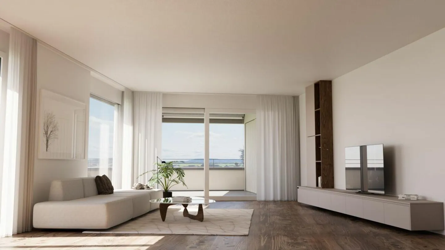 Exklusive Wohnung mit grosser Terrasse & Gartenanteil an erhöhter Lage - Foto 7 von 12