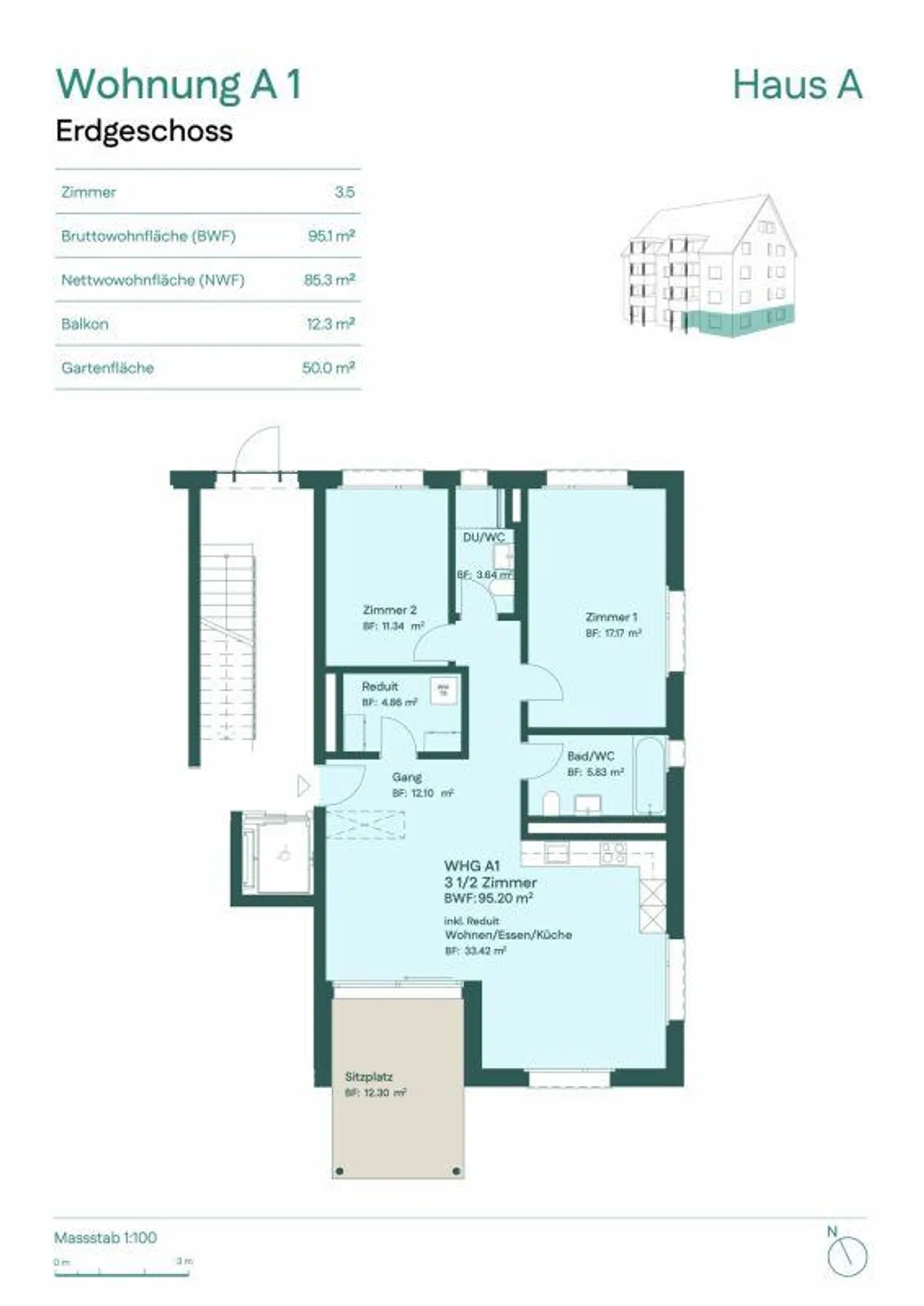 Gartenwohnung in Kollbrunn - Foto 6 von 6
