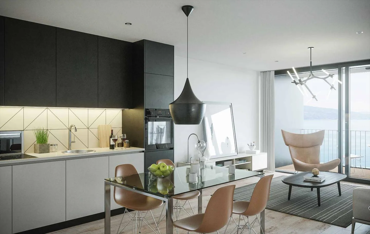 New 3.5-room apartment on the 4th floor with balcony for sale in Chexbres - Photo 6 of 13