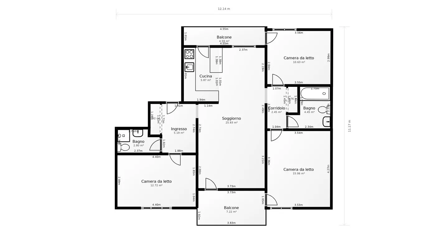 4.5-room apartment in the green with swimming pool - Photo 24 of 24