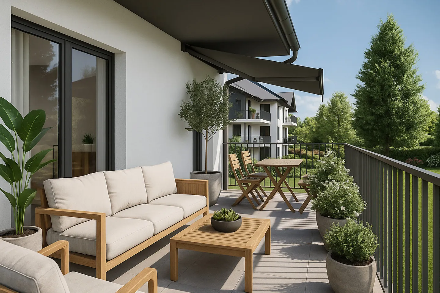 Appartamento di 4,5 locali con balcone a 10 minuti dal centro di Yverdon - Foto 4 di 5