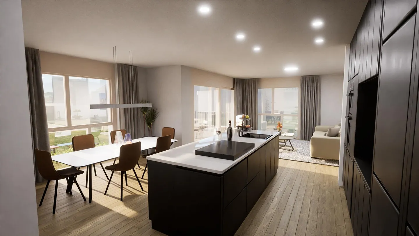 Moderne 3.5-Zimmer-Wohnung - Foto 2 von 7