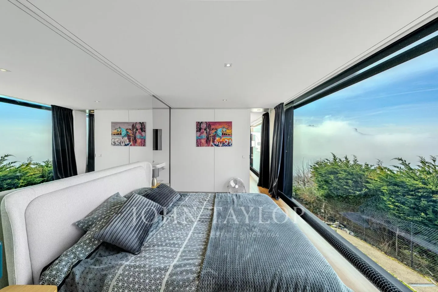 Villa d'architecte avec vue panoramique sur le lac et les Alpes - Photo 6 sur 12