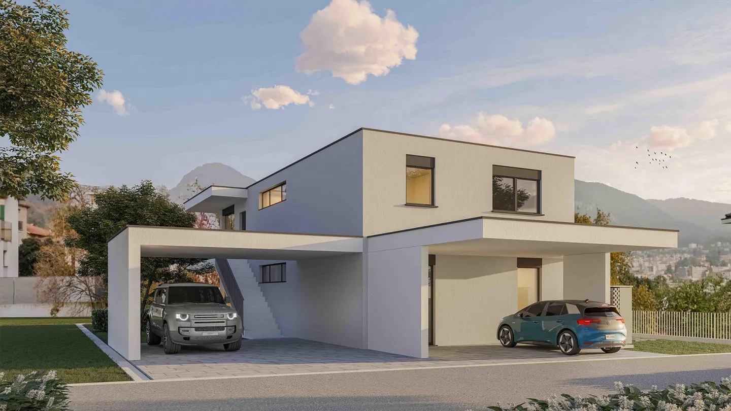 Casa bifamiliare in costruzione a Rancate - Foto 2 di 6