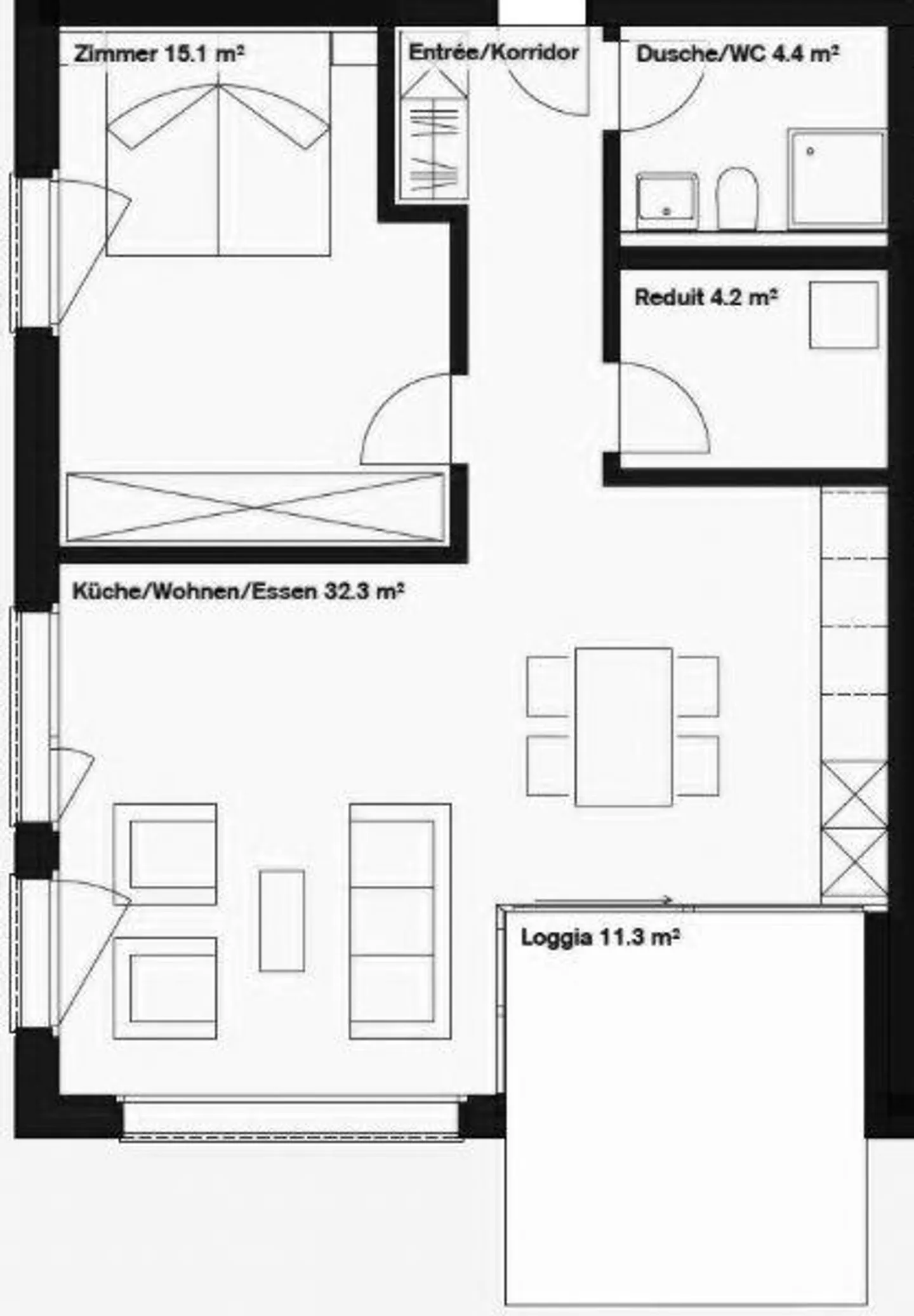 Stilvolle Wohnung mit Garten - Foto 2 von 8