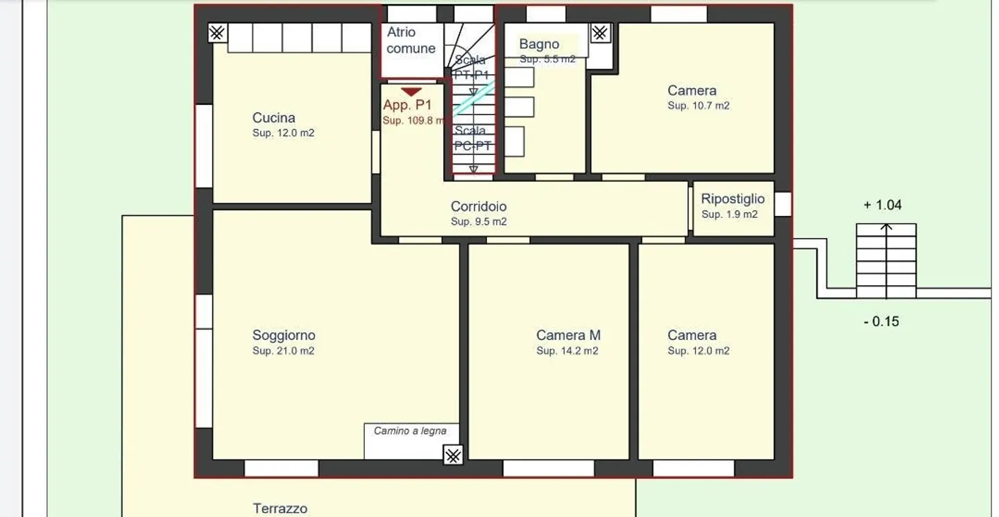 «Casa plurifamiliare di 3 appartamenti con giardino e posti auto / 3-Familienhaus mit Garten und Parktplätzen» - Foto 13 di 20