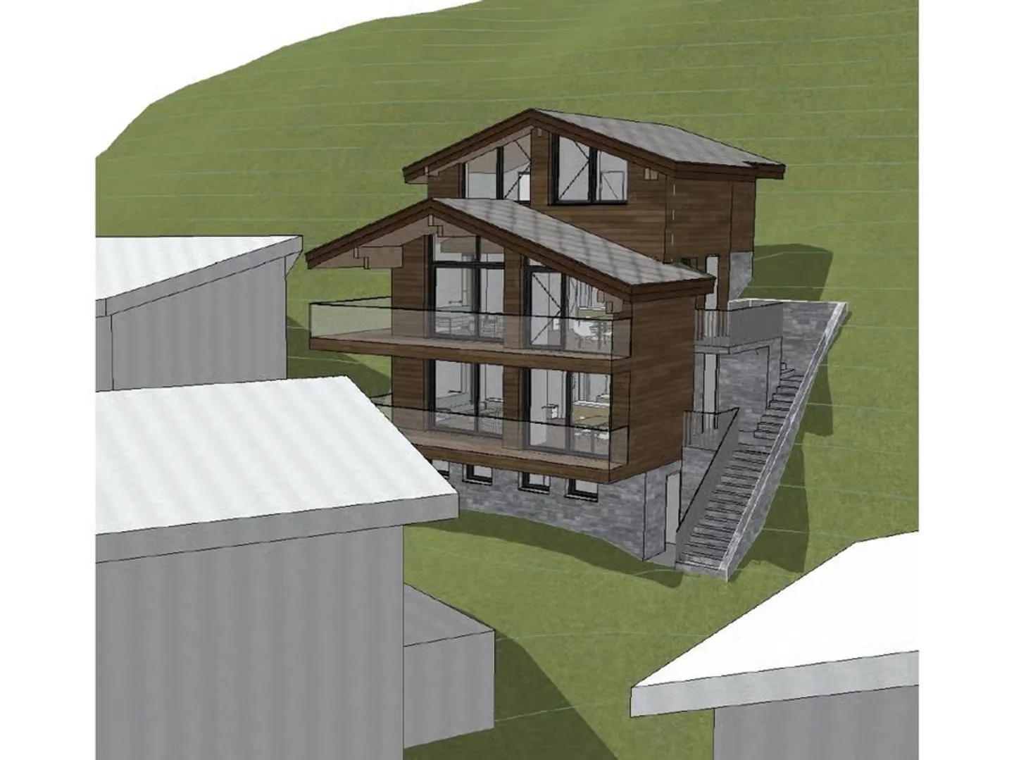 Sunny building plot with mountain view in Zermatt - Photo 4 of 11