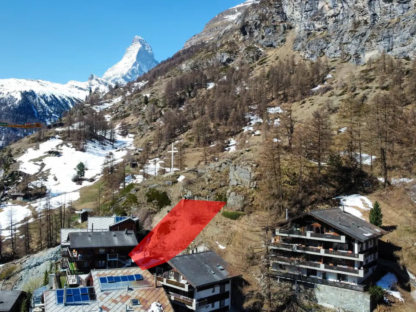 Sunny building plot with mountain view in Zermatt - Photo 7 of 11