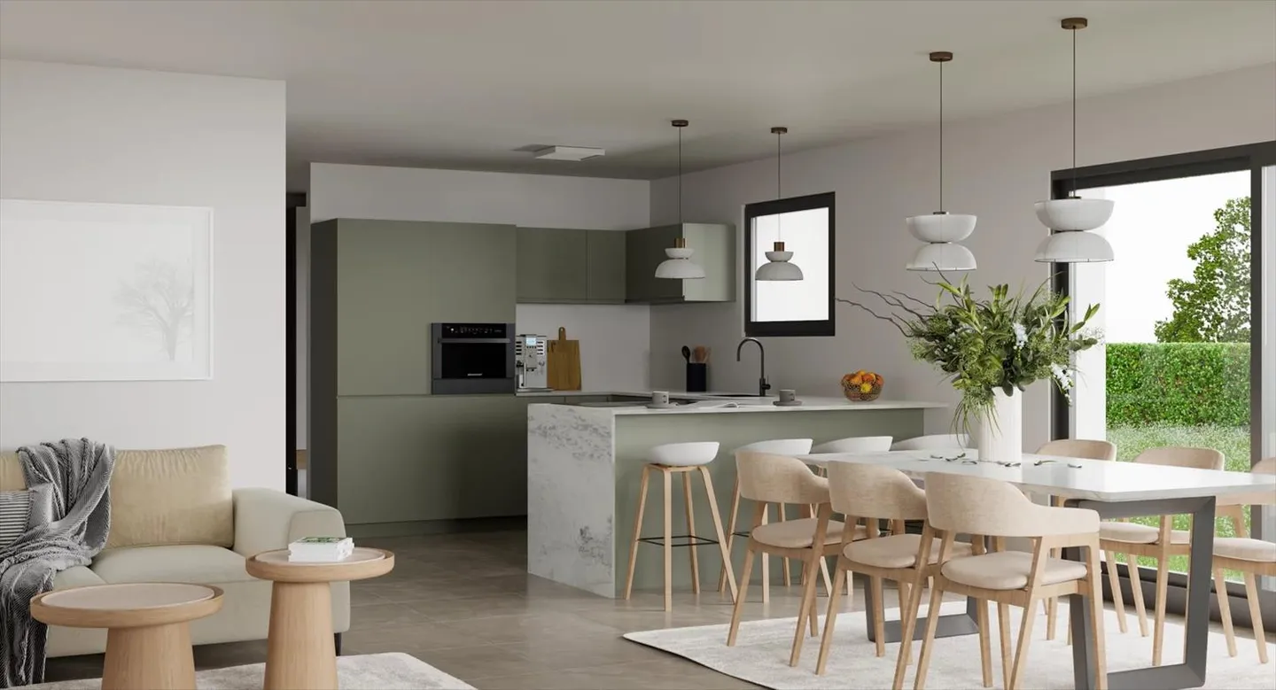 Maison bifamiliale avec 5,5 pièces dans un style contemporain - Photo 6 sur 7