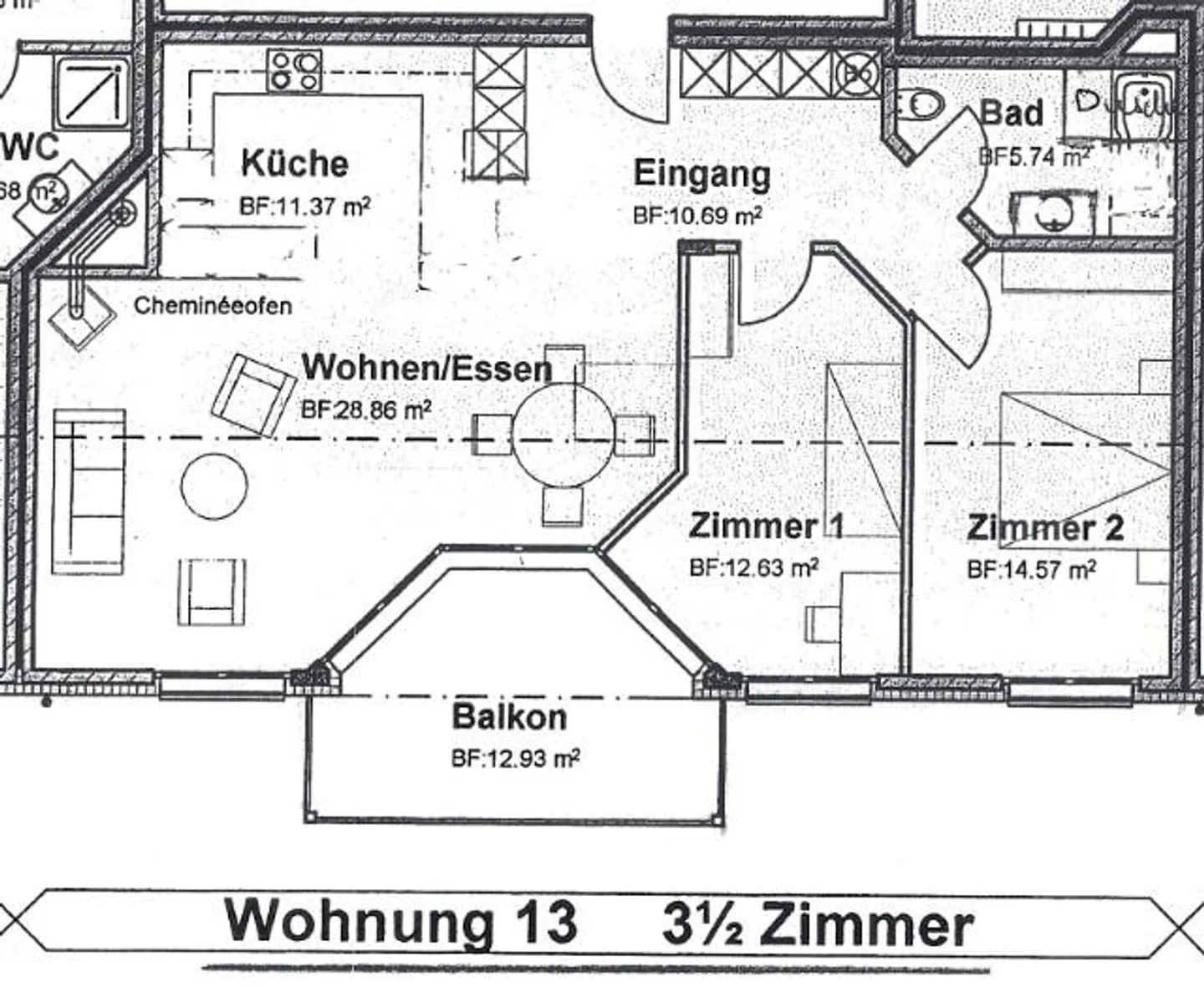 Appartamento luminoso 3.5 locali - Foto 11 di 11