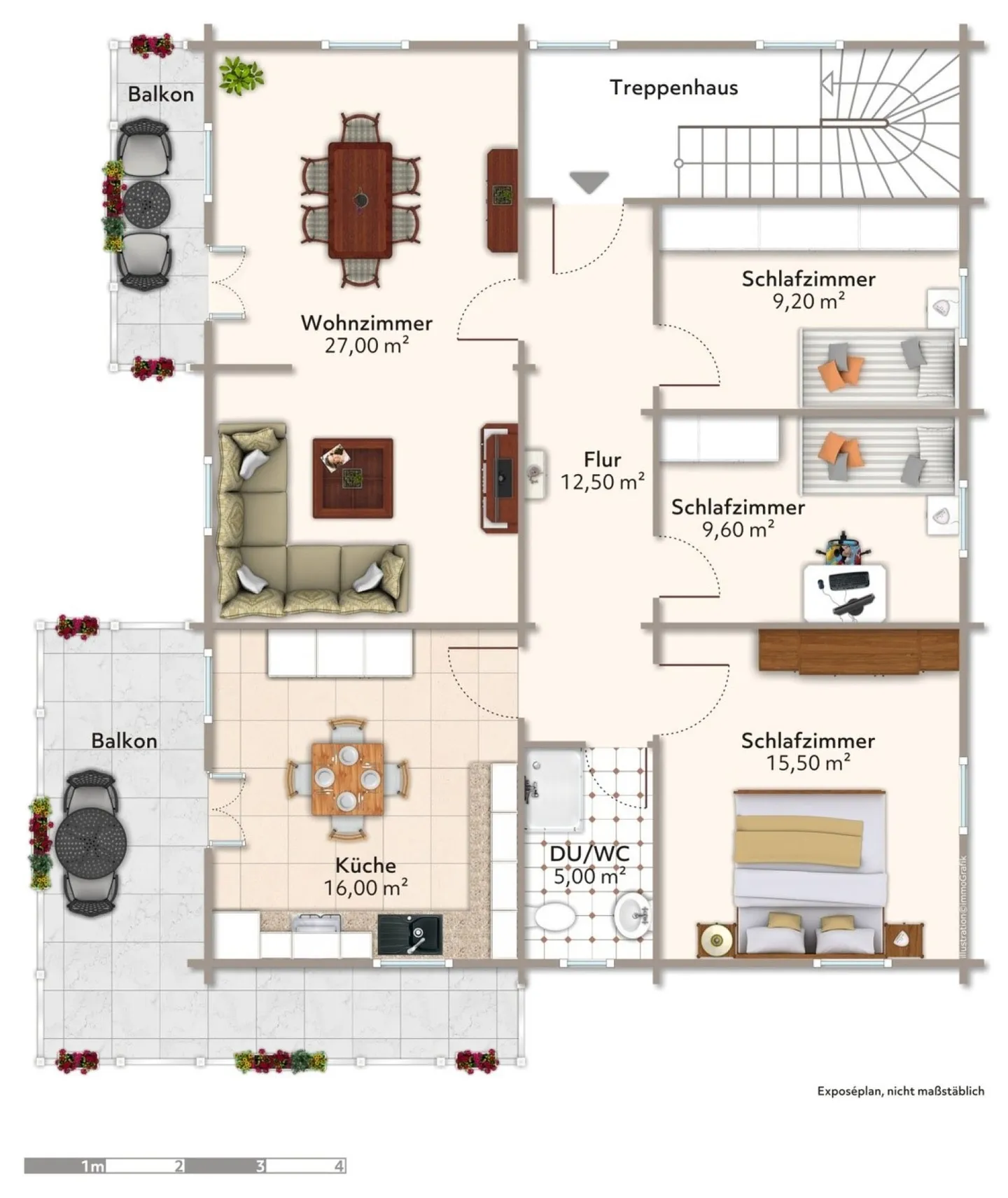 Ampio appartamento familiare di 4,5 locali con balcone e giardino nel centro del villaggio di Fiesch - Foto 2 di 6