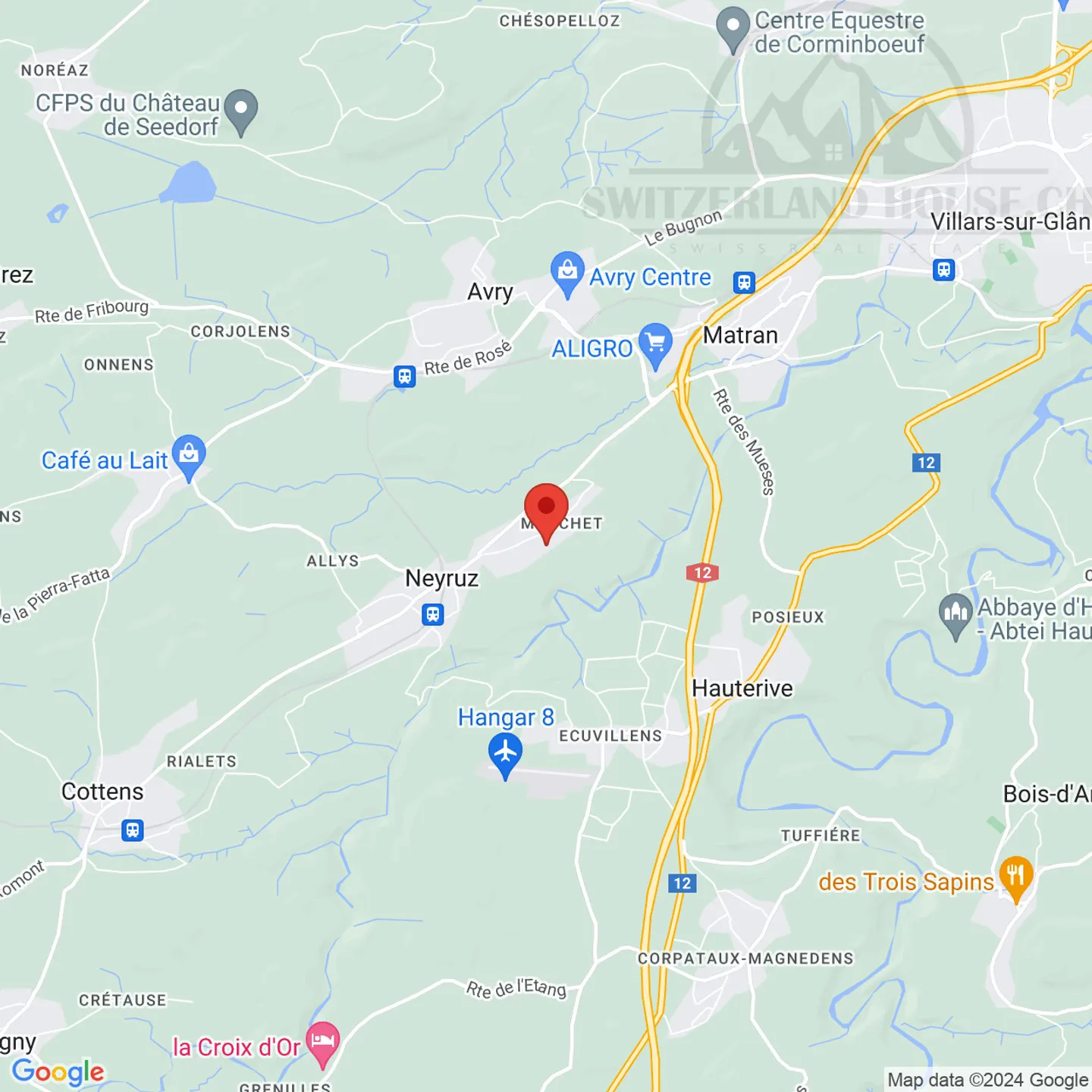 Wunderschöne Villa mit Aussicht in einem Wohngebiet in Neyruz - Foto 12 von 12