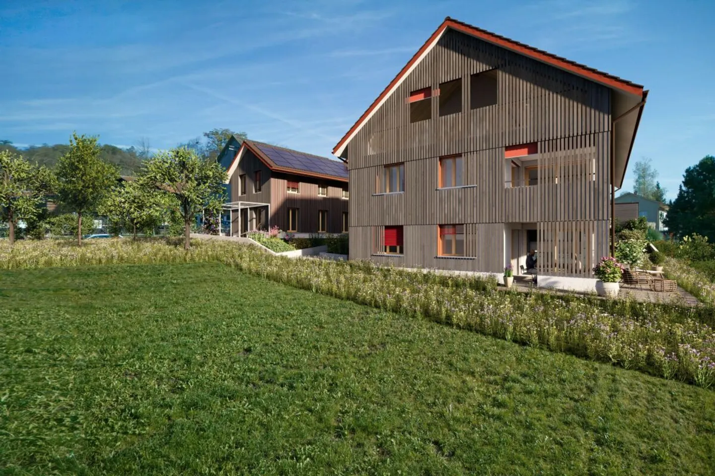 Baustart ist erfolgt - Atelierhaus - Hausteil Nord mit 3 1/2 Zimmern - Foto 1 von 3