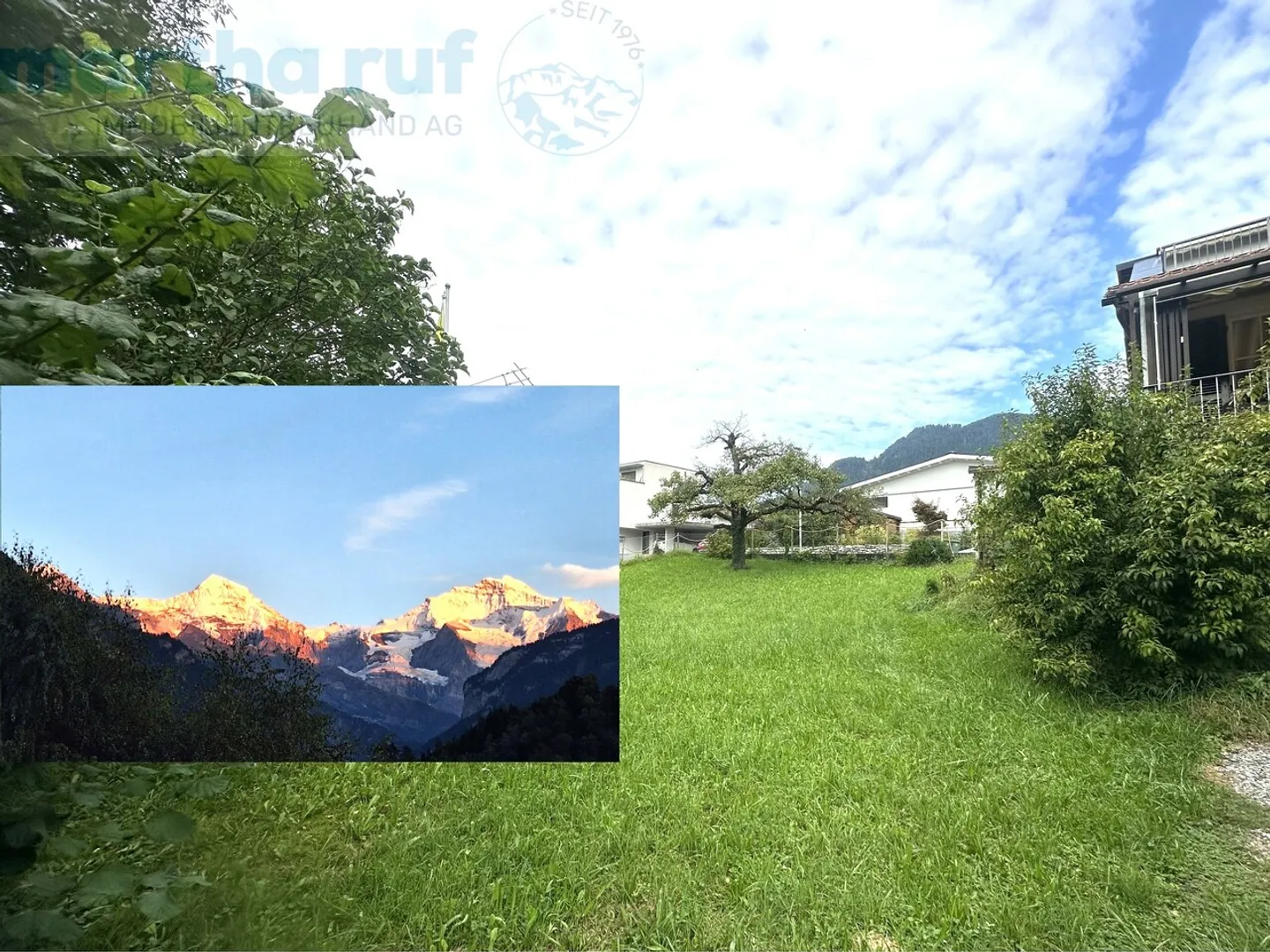 Terreno edificabile direttamente sull'Aare con una vista spettacolare sulle montagne - Foto 2 di 7
