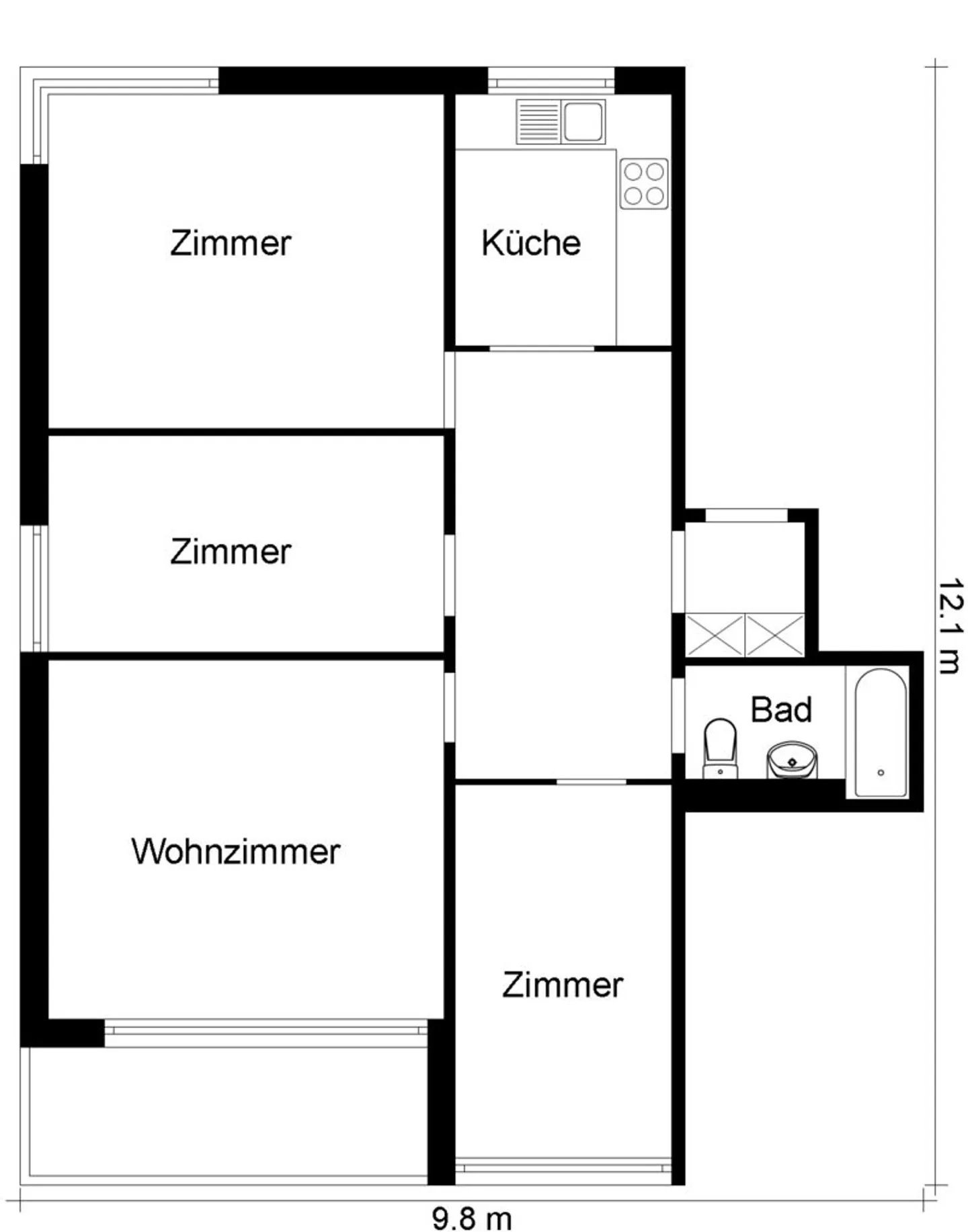 Affittare un appartamento di 4 ½ stanze a Lenzburg - Foto 10 di 10