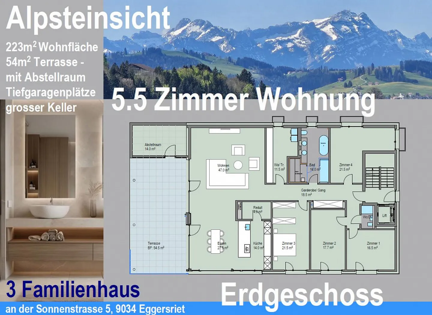 3 apartments for sale - Sonnenstrasse 5, 9034 Eggersriet (SG) - Photo 12 of 17