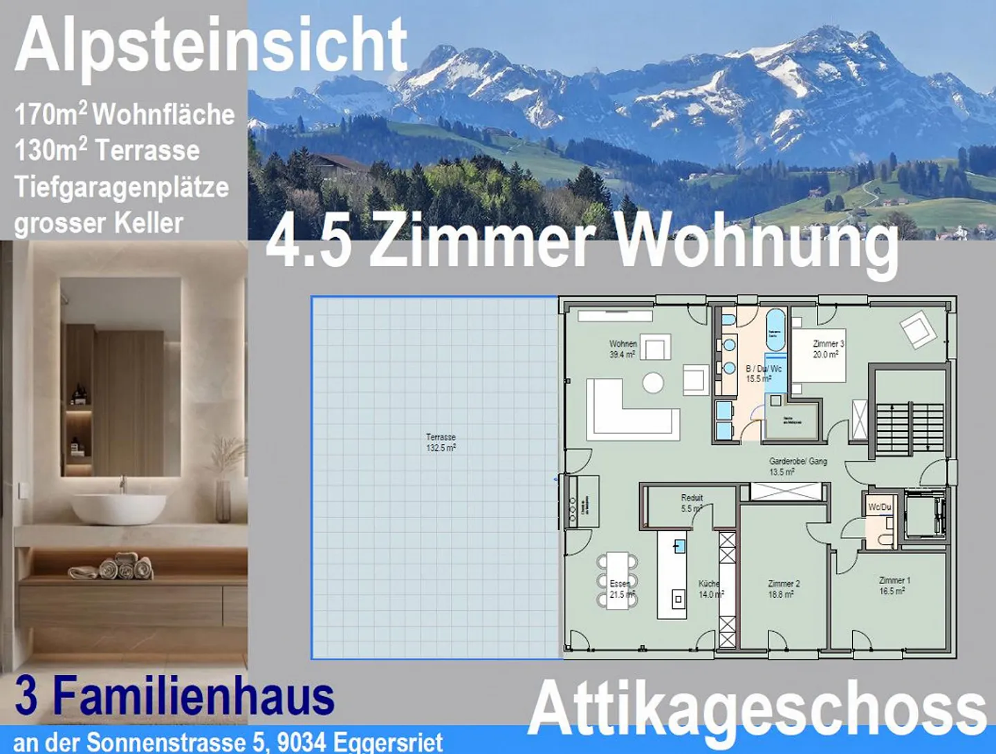 3 apartments for sale - Sonnenstrasse 5, 9034 Eggersriet (SG) - Photo 14 of 17