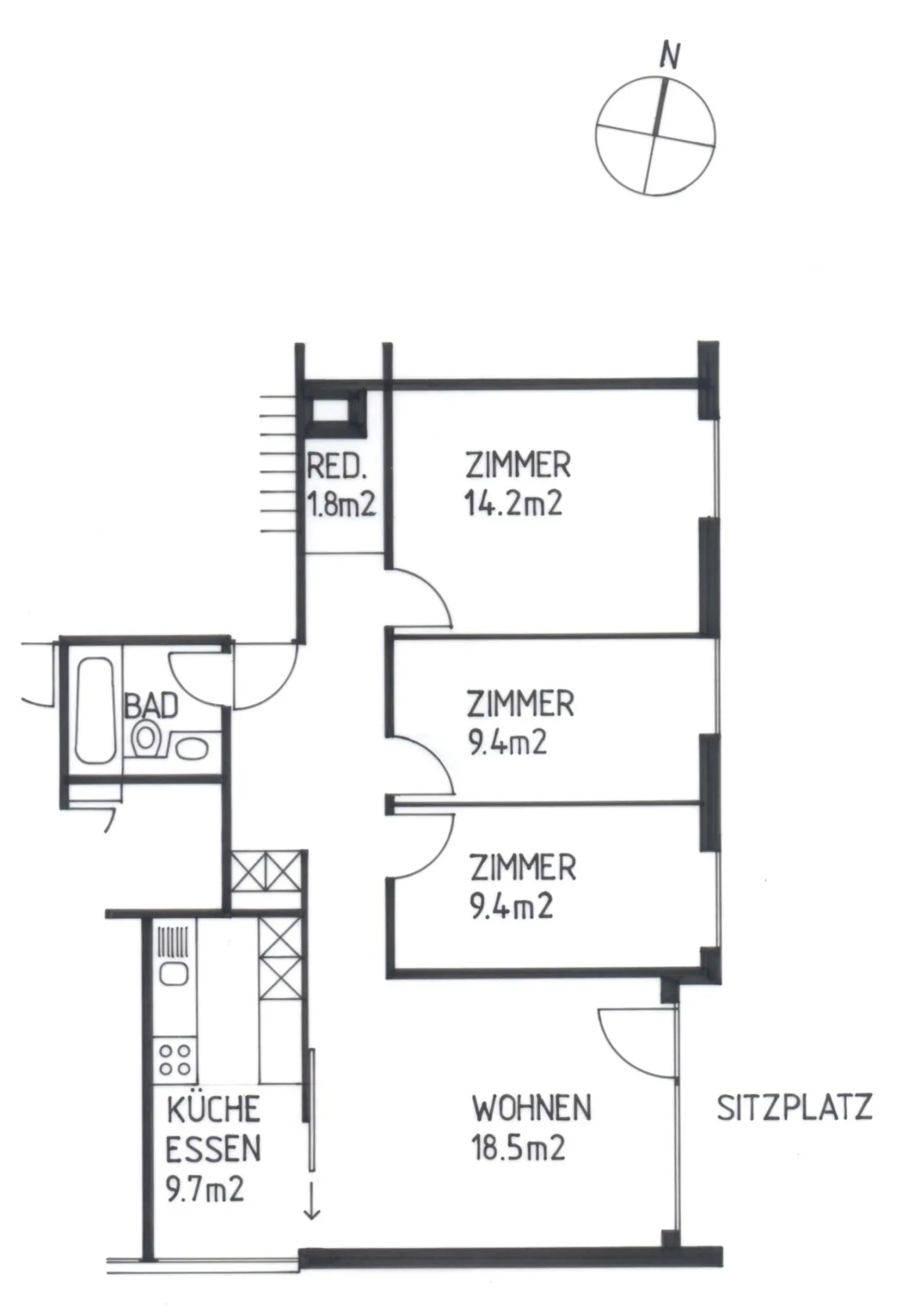 Appartement 4 1/2 pièces à louer à Kirchdorf - Photo 2 sur 4