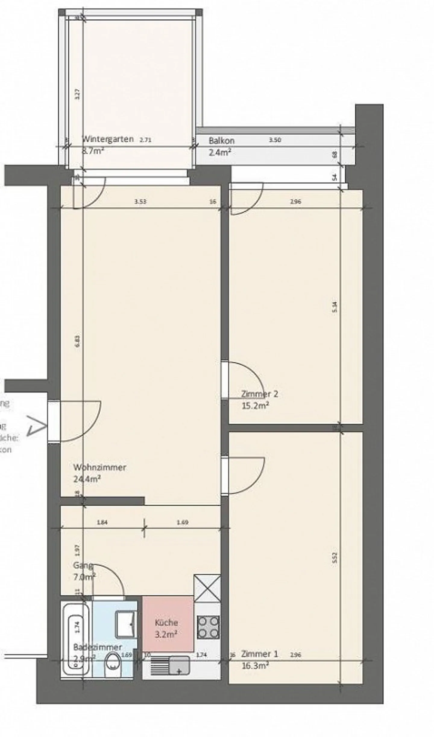 Appartamento accogliente con giardino d'inverno e balcone - Foto 8 di 9