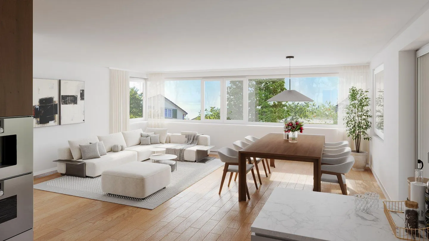 Nuova costruzione: Appartamento giardino moderno di 3,5 locali con vista lago - Foto 2 di 4