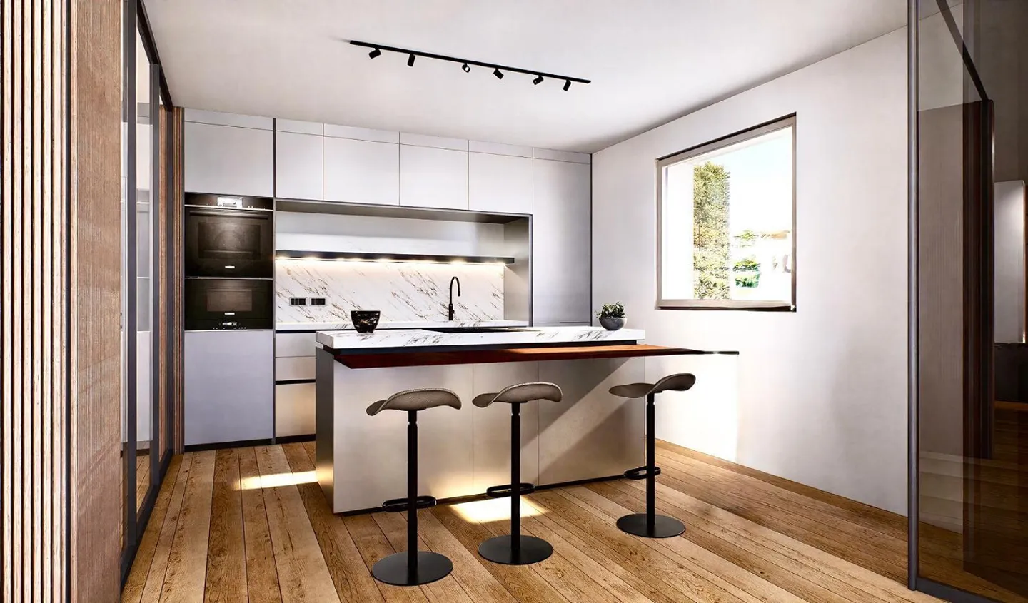 STUNDEVOLLES UND MODERNES 2.5 NEUBAU-APARTMENT IN CAPOLAGO - Foto 7 von 9