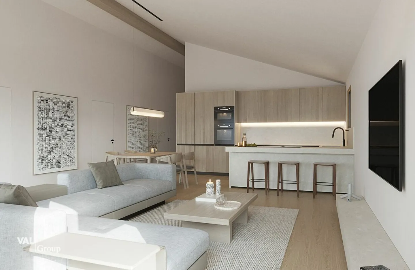 Nel cuore delle Alpi, un attico unico in cui luce ed eleganza si esprimono - Foto 3 di 9