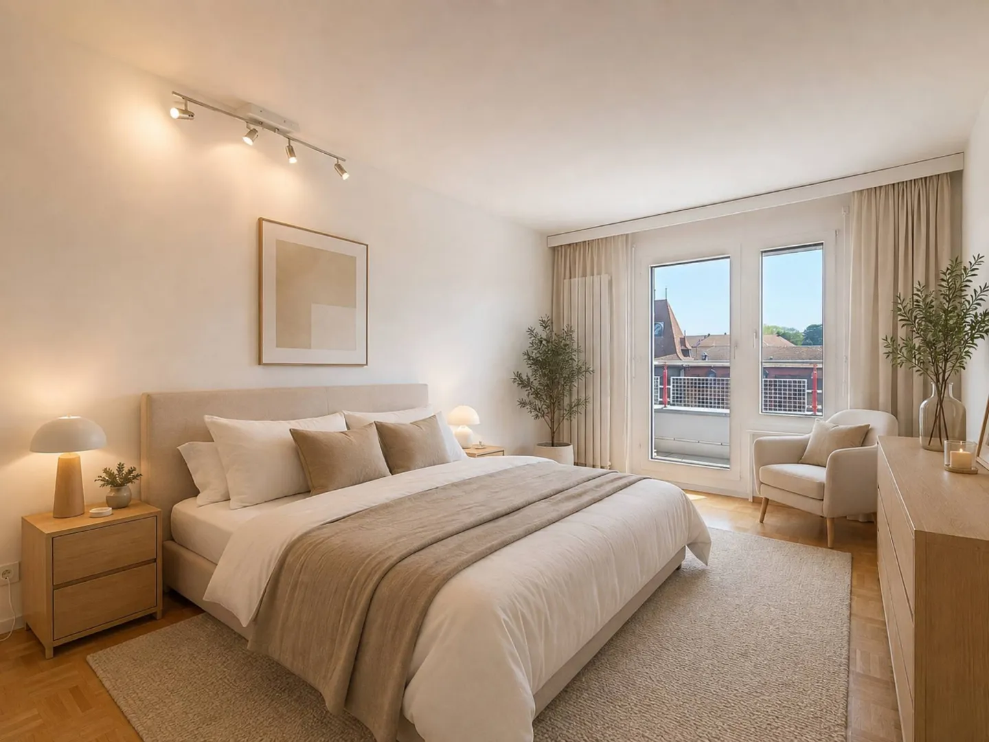 Elegante appartamento di 4,5 stanze con due balconi nel cuore di Yverdon-les-Bains - Foto 4 di 12
