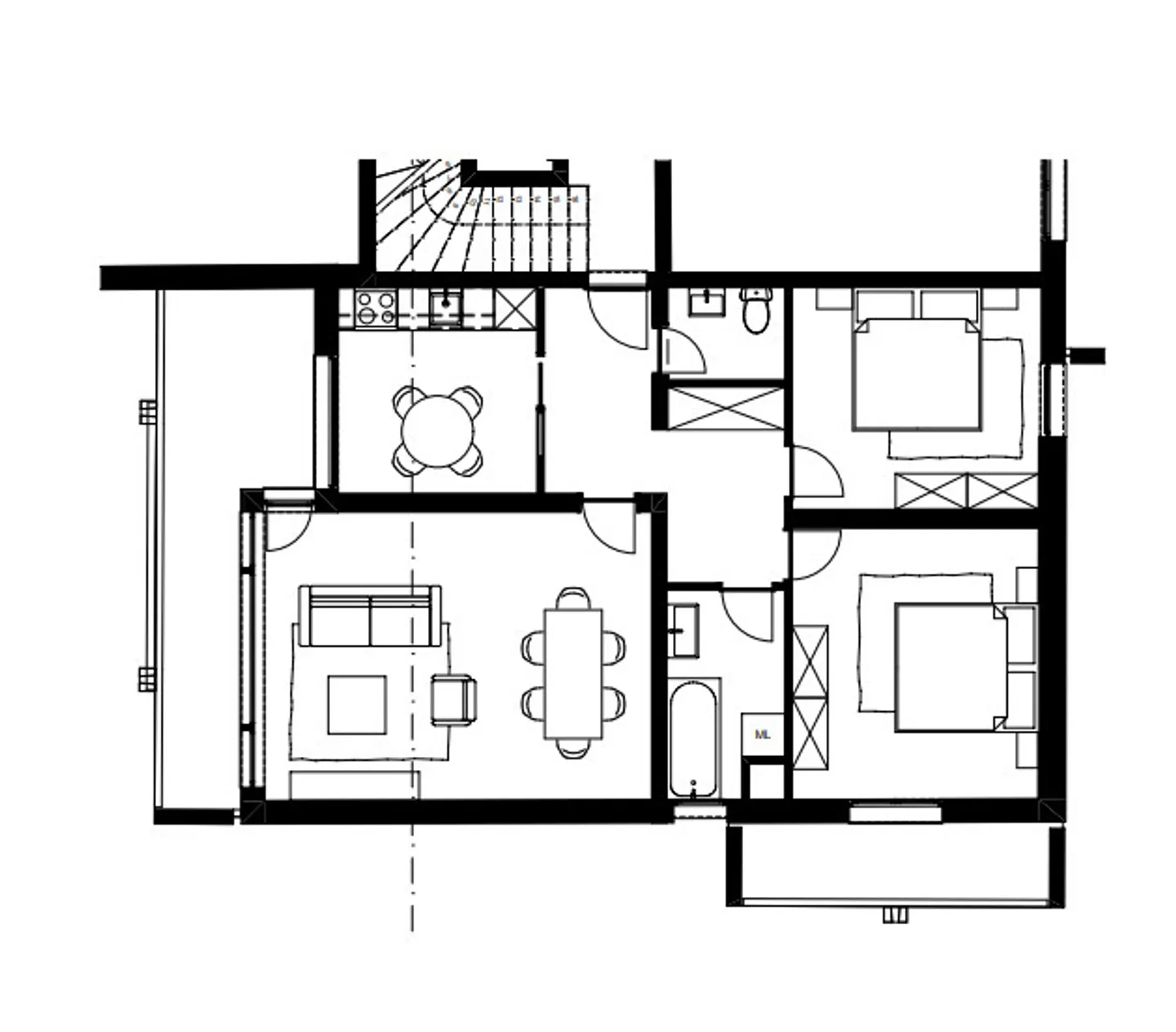Appartamento molto grande 3.5p completamente ristrutturato - Foto 14 di 14