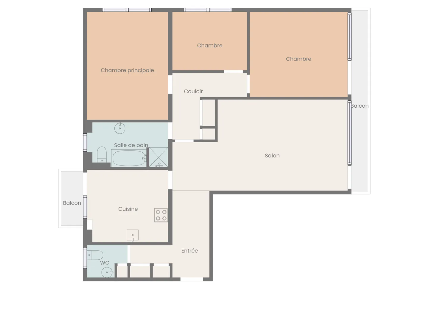 Exclusivity! 4.5-room apartment with balconies in the center of Monthey - Photo 13 of 13