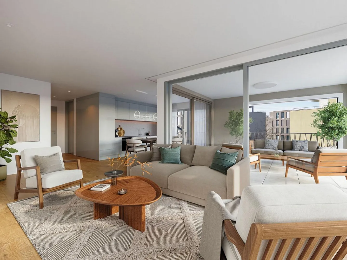 Neubau BETPUR | 4.5-Zimmerwohnung mit 2 Loggien - Foto 1 von 4