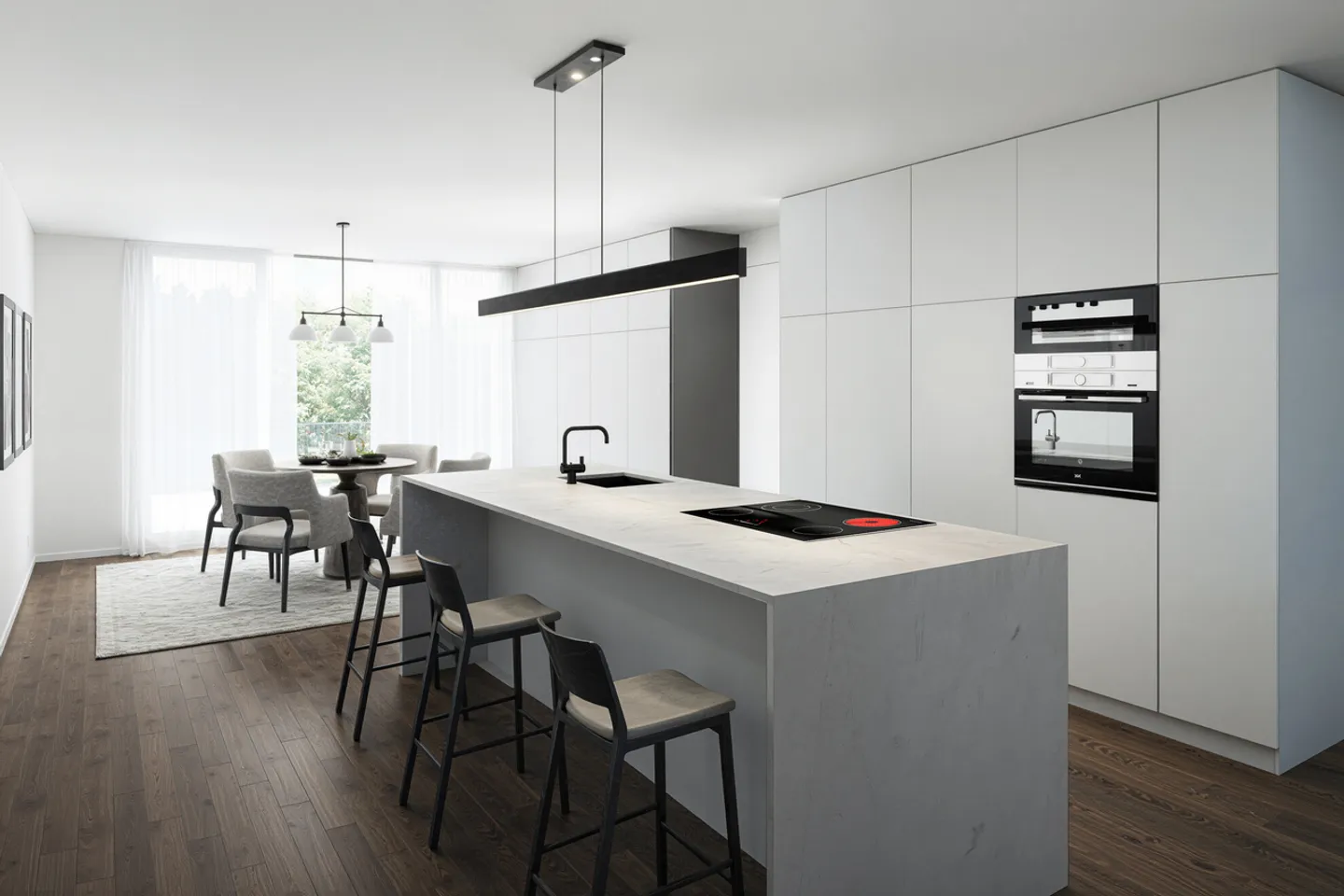 Nuovo progetto di costruzione "Schachen" - 7 case da sogno nel verde con Minergie - Foto 2 di 9