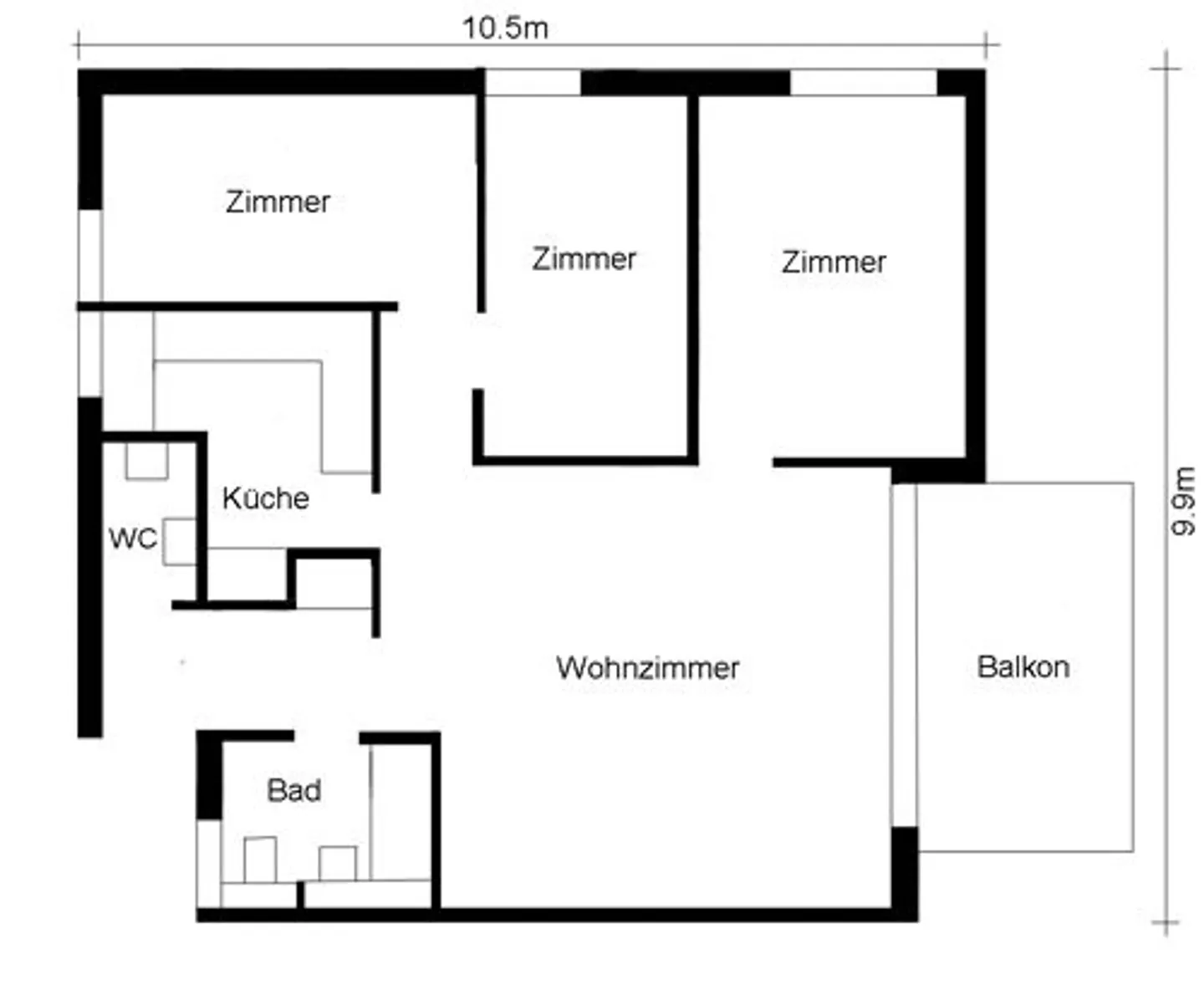 Appartement 4.5 pièces - Photo 2 sur 8