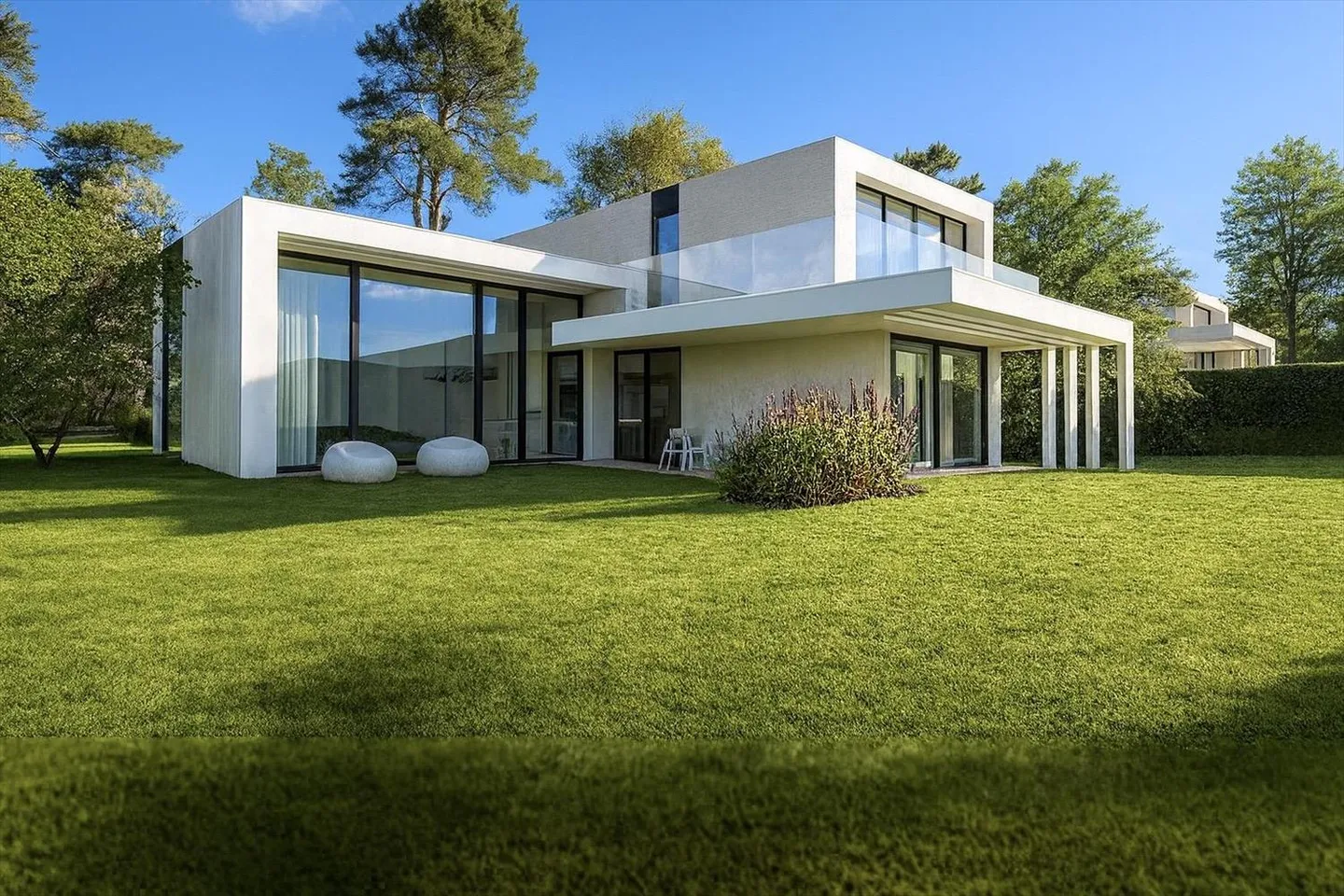 Villa contemporaine neuve à 100 m du Lac à Vésenaz - Photo 1 sur 3